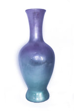Load image into Gallery viewer, Purple &amp; Aqua Ceramic Lacquered Ceramic Vase
