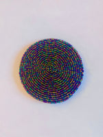 Load image into Gallery viewer, Iridescent Beaded Coasters - Galactic Purple
