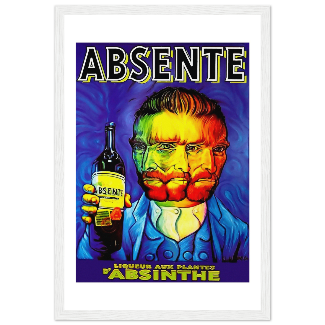 Absente, Vintage Absinthe Liquor Advertisement with Van Gogh Poster-14
