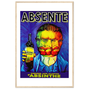 Absente, Vintage Absinthe Liquor Advertisement with Van Gogh Poster-12