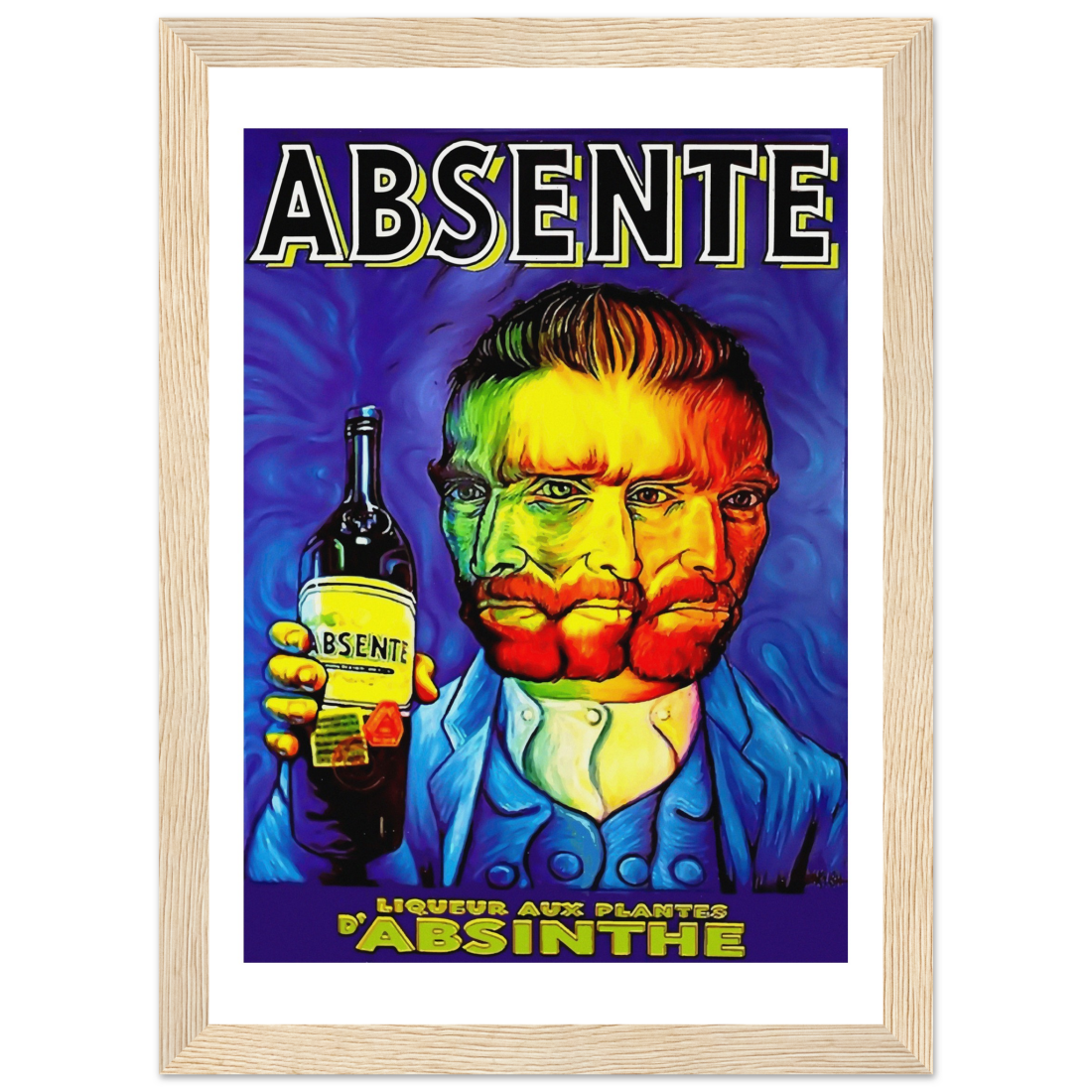 Absente, Vintage Absinthe Liquor Advertisement with Van Gogh Poster-9