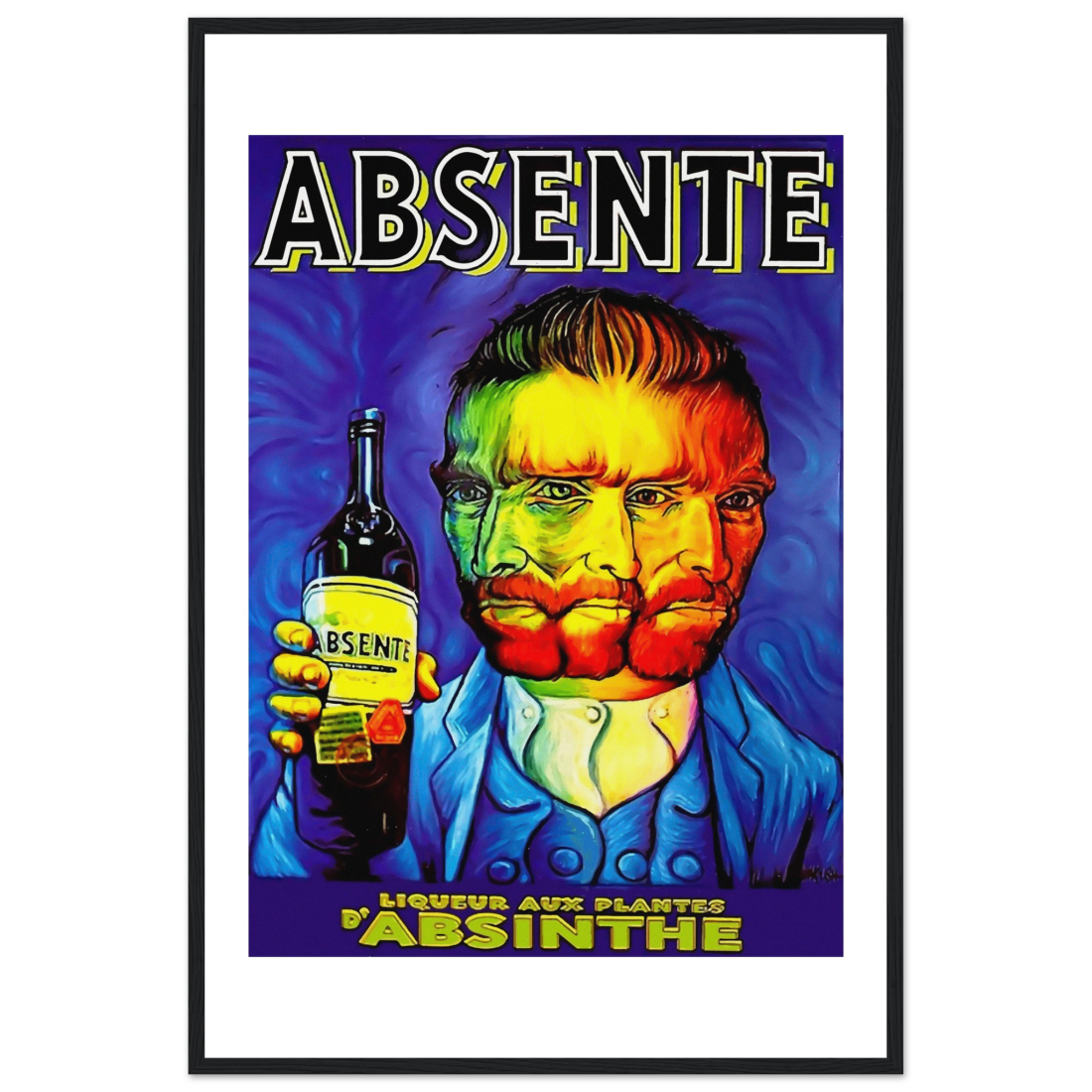 Absente, Vintage Absinthe Liquor Advertisement with Van Gogh Poster-8
