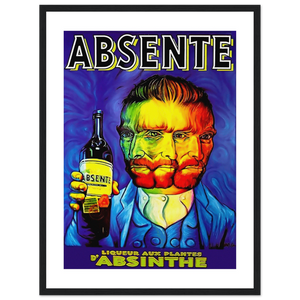 Absente, Vintage Absinthe Liquor Advertisement with Van Gogh Poster-7