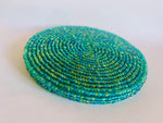 Load image into Gallery viewer, Iridescent Beaded Coasters - Emerald
