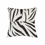 Load image into Gallery viewer, Zebra B&amp;W Quattro Cowhide Pillow

