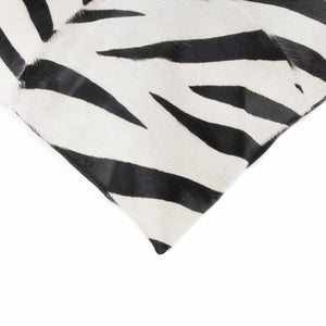 Zebra B&W Quattro Cowhide Pillow