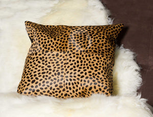 Cheetah Quattro Cowhide Pillow