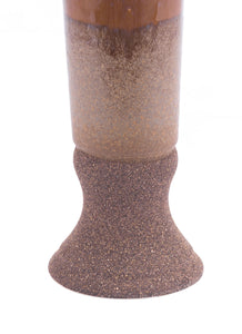Tall Brown Ceramic Vase