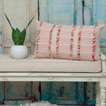 Load image into Gallery viewer, Boho Beige &amp; Pink Throw Pillow
