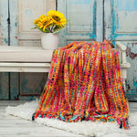 Load image into Gallery viewer, Basketweave Throw Blanket - Rainbow
