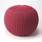 Load image into Gallery viewer, Cool Fuchsia Pink Pouf Ottoman
