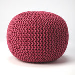 Load image into Gallery viewer, Cool Fuchsia Pink Pouf Ottoman
