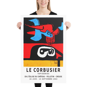 Le Corbusier 1963 Exhibition Artwork Poster