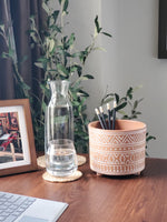 Load image into Gallery viewer, Hand Etched Terracotta Pot - Small by KORISSA
