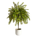 Load image into Gallery viewer, Artificial Tree - 2&#39; Northern Californian Cedar Canopy in Decorative Planter by Nearly Natural
