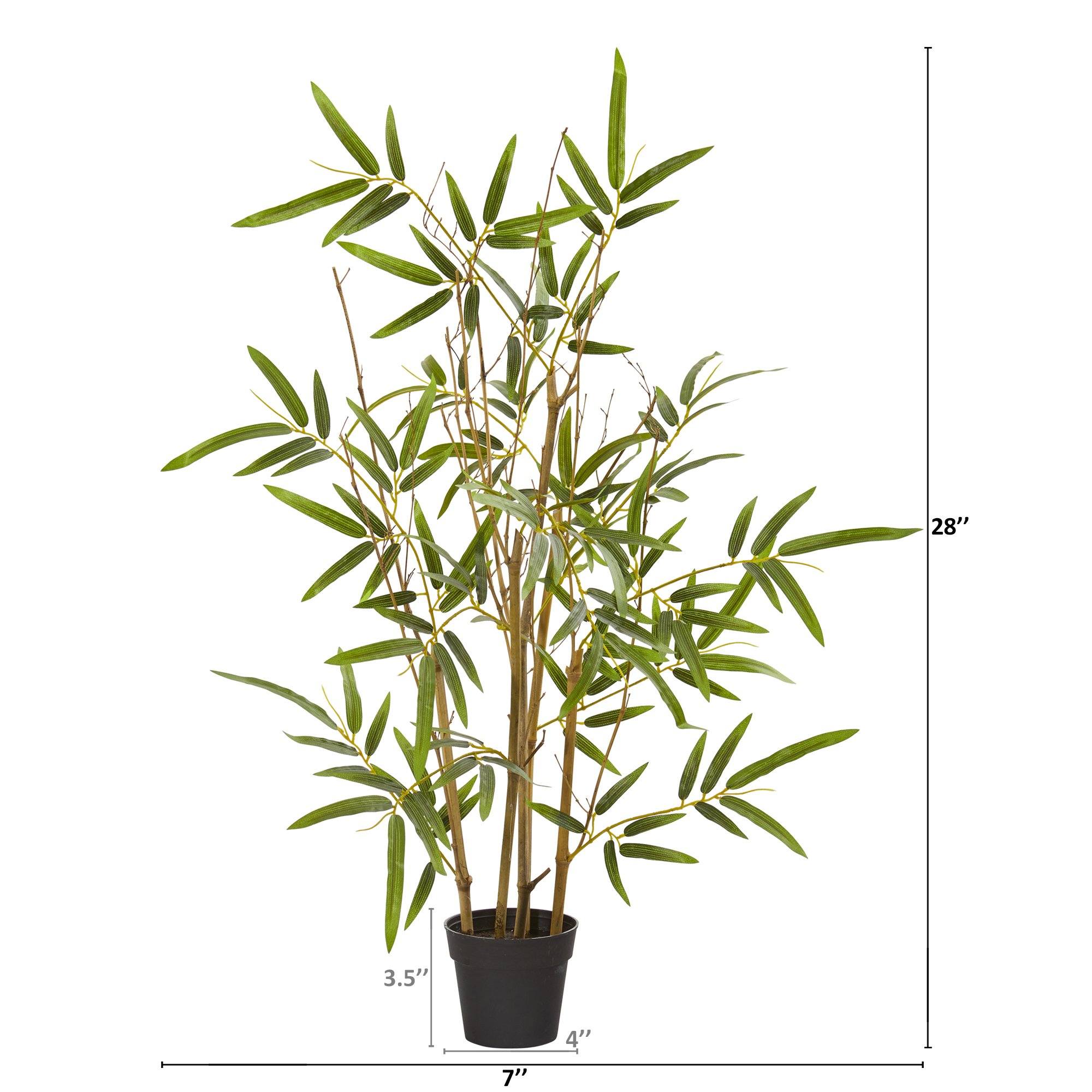 Artificial Tree - 28” Bamboo Tree by Nearly Natural