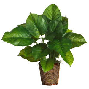 Artificial Arrangement - 29" Large Leaf Philodendron Silk Plant (Real Touch)" by Nearly Natural