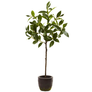 Artificial Tree - 29'' Topiary w/ Decorative Planter by Nearly Natural