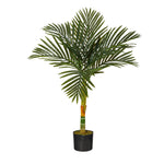 Load image into Gallery viewer, Artificial Tree - 3’ Single Stalk Golden Cane Palm Tree by Nearly Natural
