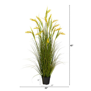Artificial Plant - 3.5’ Wheat Grain Plant by Nearly Natural