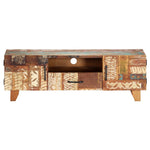 Load image into Gallery viewer, Hand Carved Reclaimed Wood TV Cabinet
