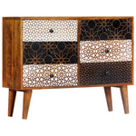Load image into Gallery viewer, Printed Patterned Mango Wood Sideboard
