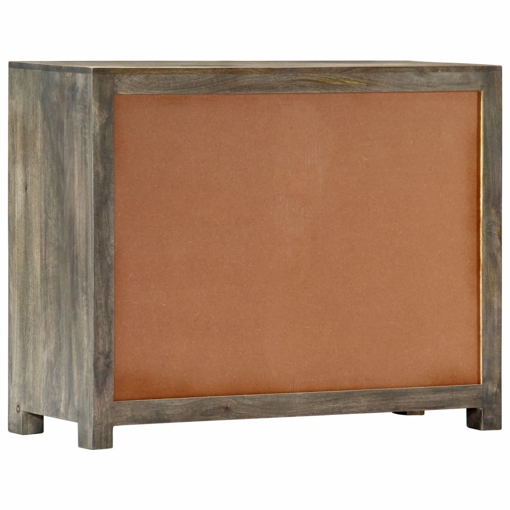 Gray Mango Wood Side Cabinet