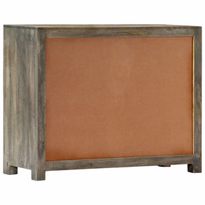 Gray Mango Wood Side Cabinet