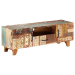 Load image into Gallery viewer, Hand Carved Reclaimed Wood TV Cabinet
