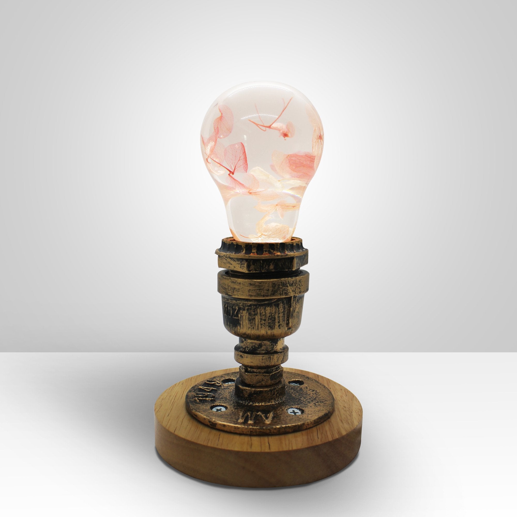 Table Lamp - Pink Hydrangea