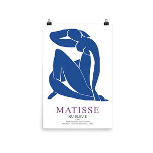 Henri Matisse Nu Bleu II (Blue Nude II) 1952 Artwork Poster