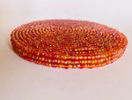 Load image into Gallery viewer, Iridescent Beaded Coasters - Peach
