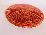 Load image into Gallery viewer, Iridescent Beaded Coasters - Peach
