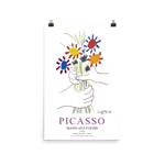 Load image into Gallery viewer, Pablo Picasso Hands with Flowers 1958 Artwork Poster
