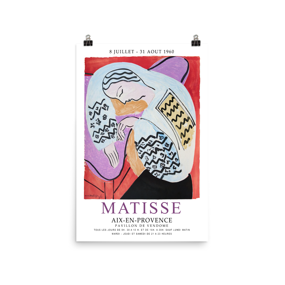 Henri Matisse The Dream - Aix-En-Provence Exhibition Poster